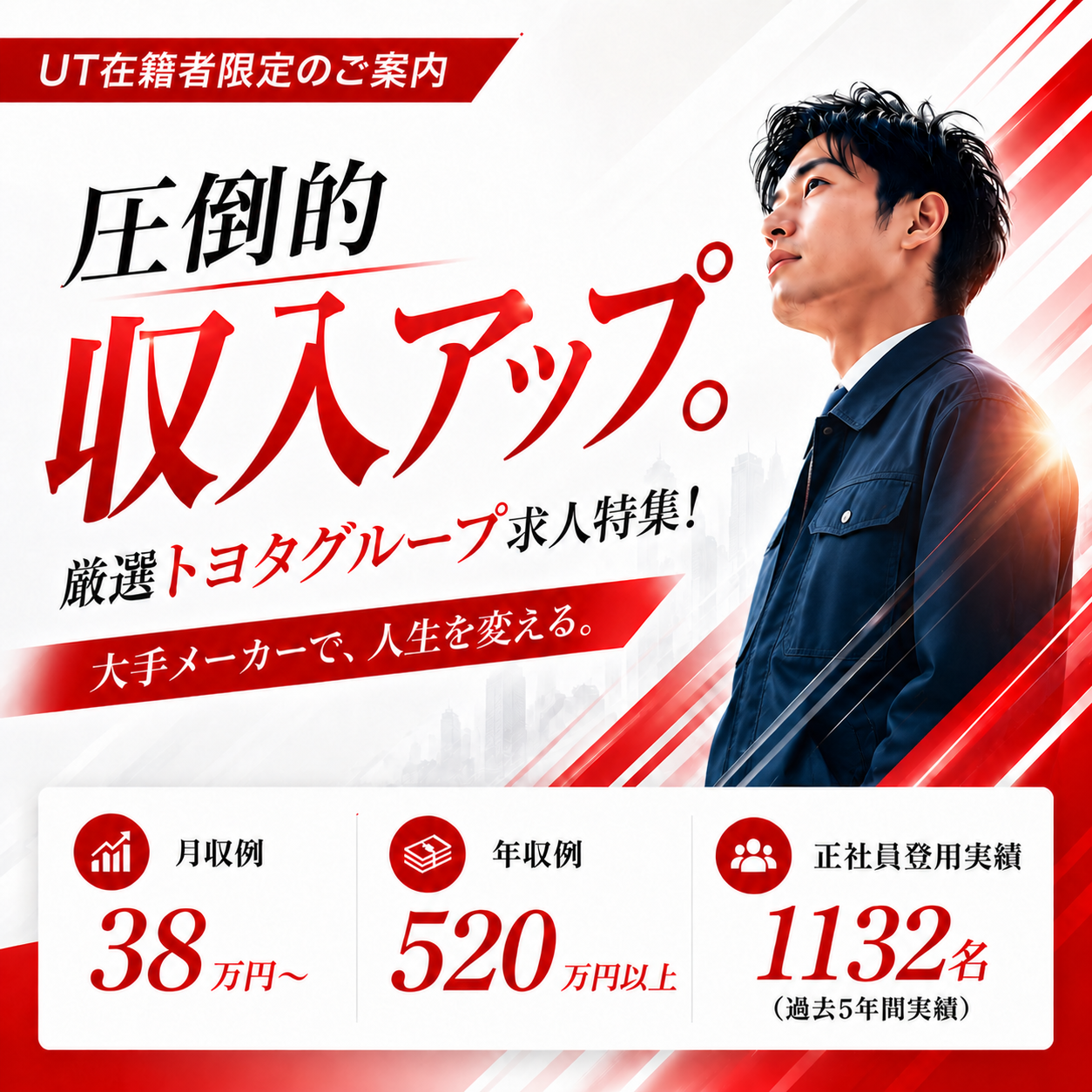 厳選トヨタグループ求人特集 圧倒的収入アップ