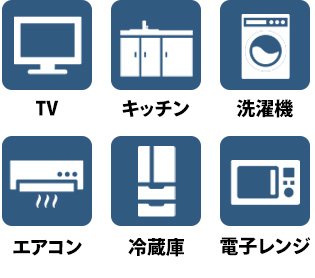 生活に必要なものは完備!