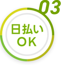 日払いOK