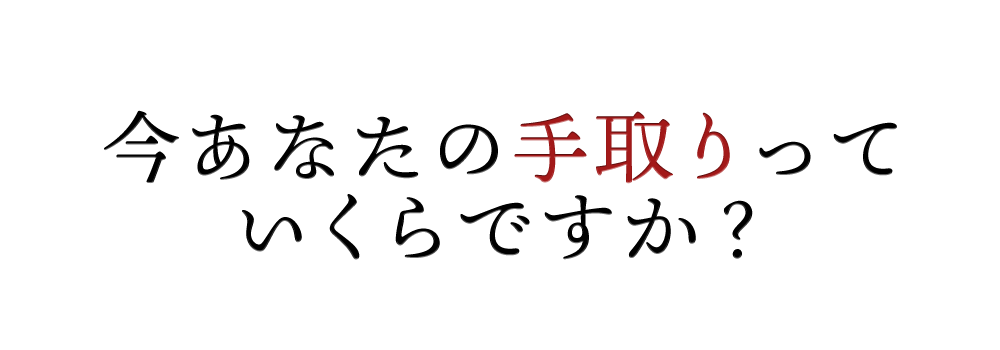 今あなたの手取りっていくらですか？