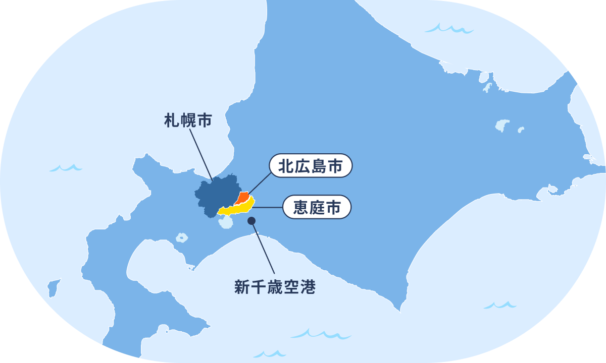 恵庭市・北広島市 イメージ
