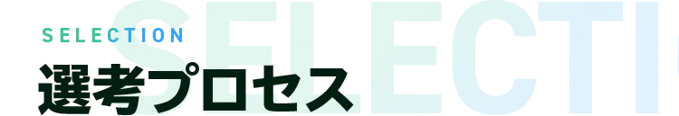SELECTION 選考プロセス