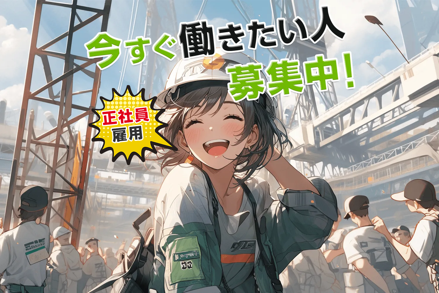 今すぐ働きたい人、募集中!